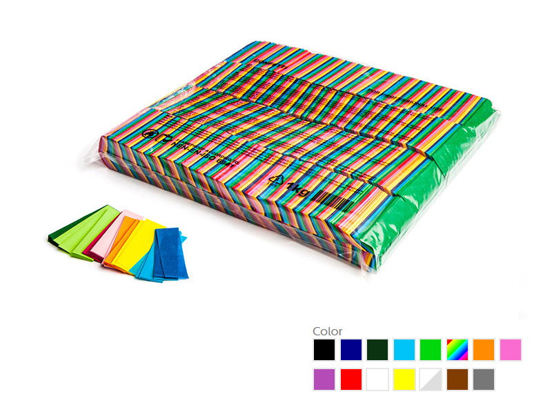 Papierowe konfetti prostokątów 55 x 17 mm