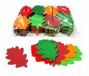 CON26OK CONFETTI LIŚĆ DĘBU O120mm TOREBKA 1 kg