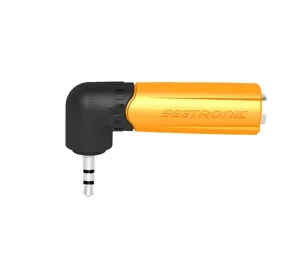 SEETRONIC MMJ3-PM-R ADAPTER KĄTOWY JACK 6,3MM ŻEŃSKI - JACK 3,5 MĘSKI - STEREO