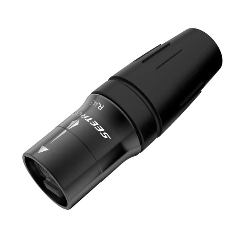 SEETRONIC SE8MH-02-B WTYK RJ45 IP65 Czarny